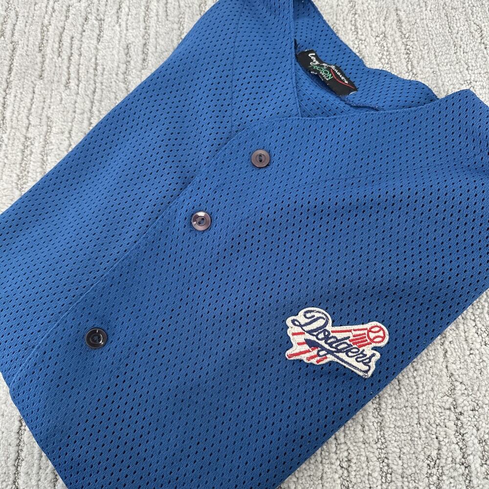 Dodgers T Shirt/Warm Up jersey Levy Restaurants The Ericson Group Button Up 2XLβ